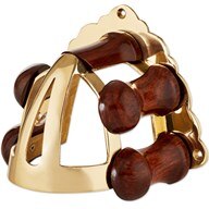 Brass and Wood Bridle Bracket - Clearance!