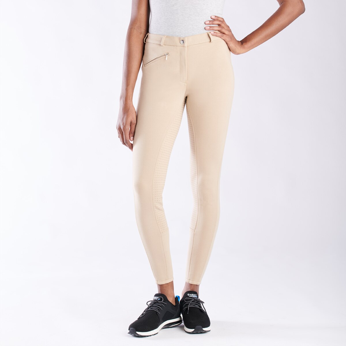 Color Details about  / Horze Women/'S Active Silicone Grip Full Seat Breeches Tan 36277-Lbr