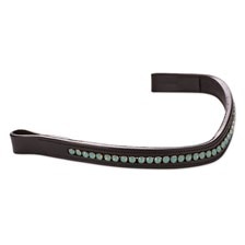 Harwich® Curved Crystal Browband By SmartPak- Seafoam