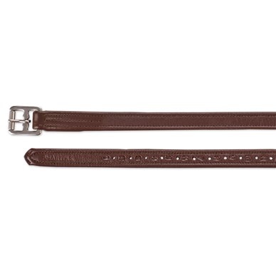 Étrivières En Cuir Fait Main – Noir, Tailles Adulte 54" Et Enfant 48/60", Non Extensibles Doublées