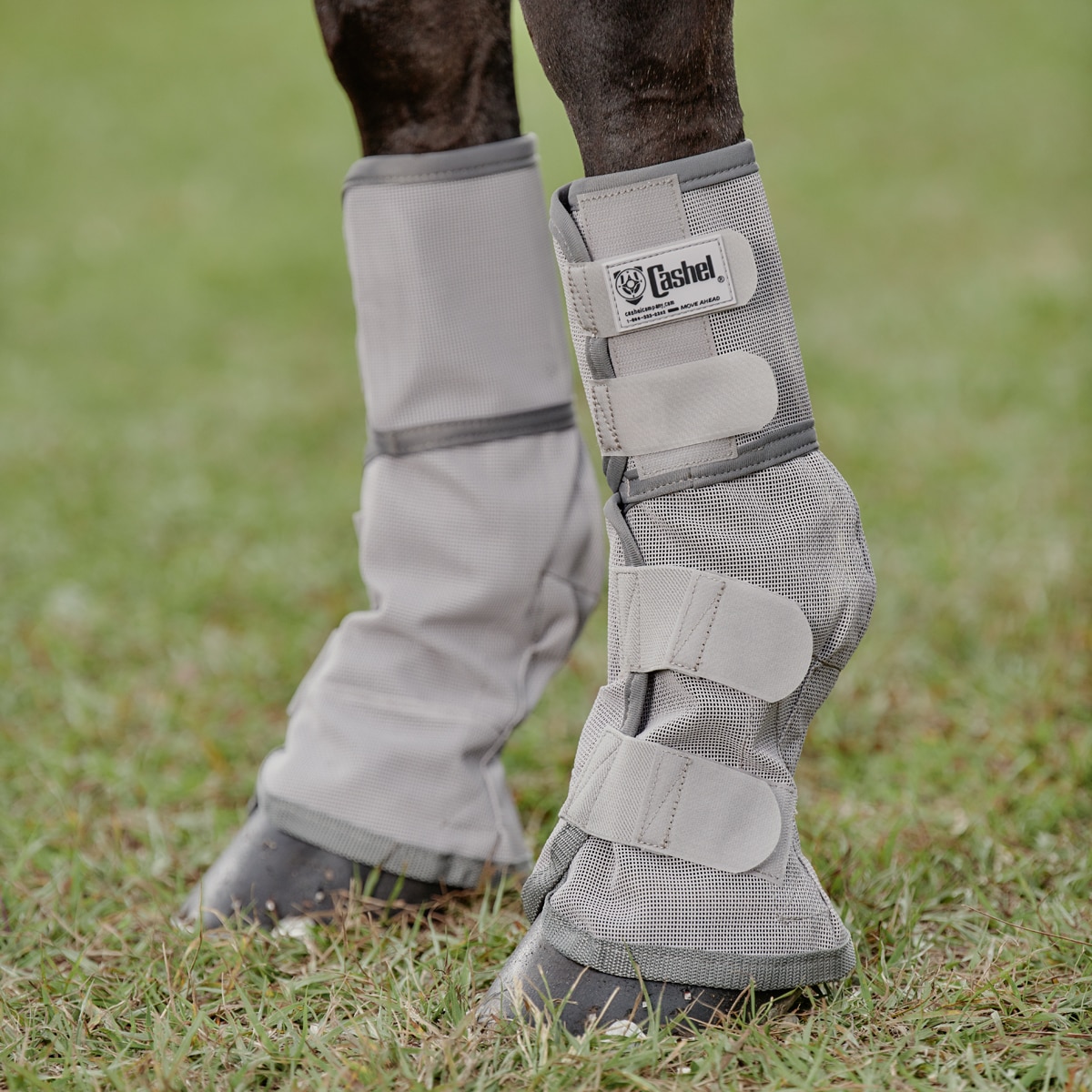 Cashel Fly Prevention Warmblood Horse Leg Guard Cool Mesh Boots Orange U-B-OR 