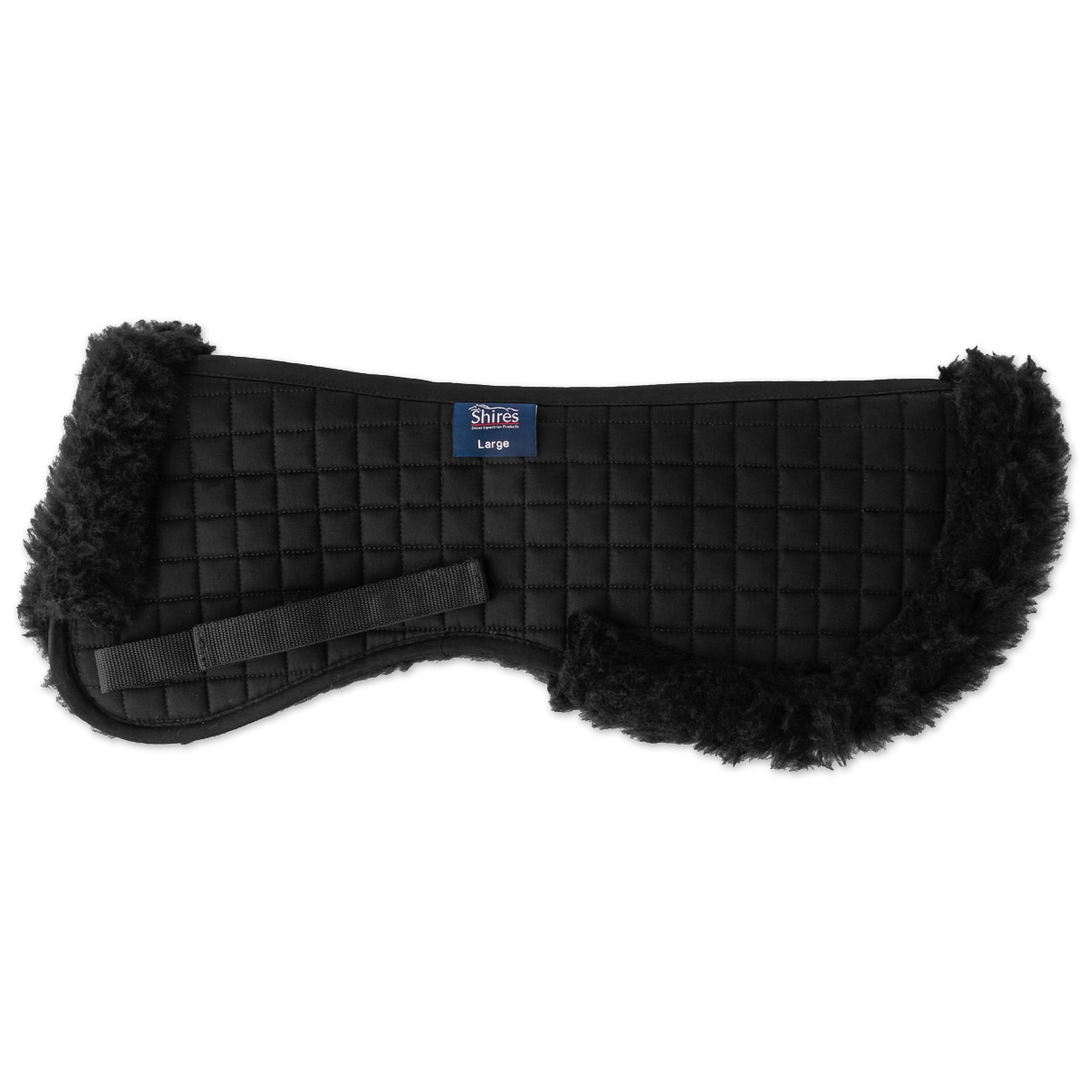 Shires Performance Fully Lined Half Pad Black 