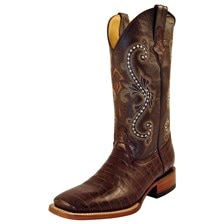 Ferrini Men's Print Belly Alligator Boots