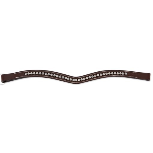 Harwich Walnut Curved Crystal Browband By SmartPak