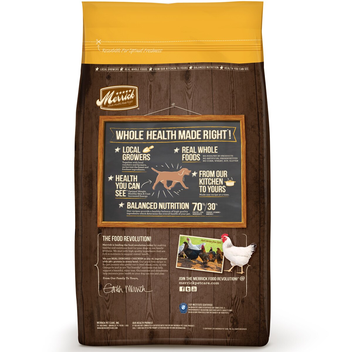 Merrick grain free dog food outlet review