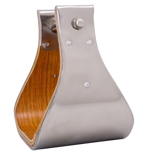 Equi-Sky Stainless Steel Covered Wood Stirrups