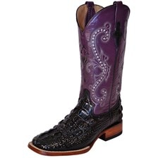 Ferrini Women's Print Hornback Caiman Boots