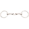 JP Korsteel Stainless Steel French Link Loose Ring Snaffle Bit