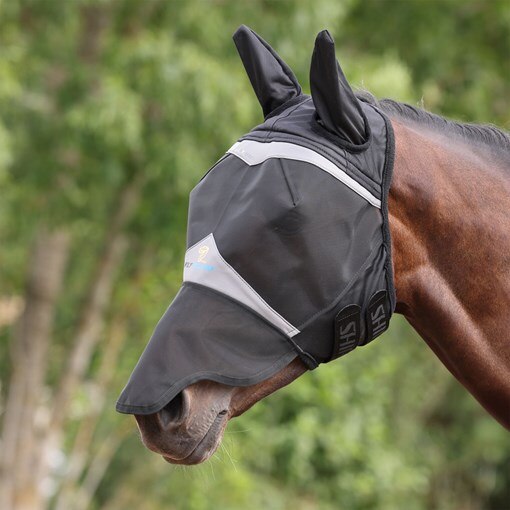 Shires Fly Guard Pro Fine Mesh Fly Mask w/ Ears an