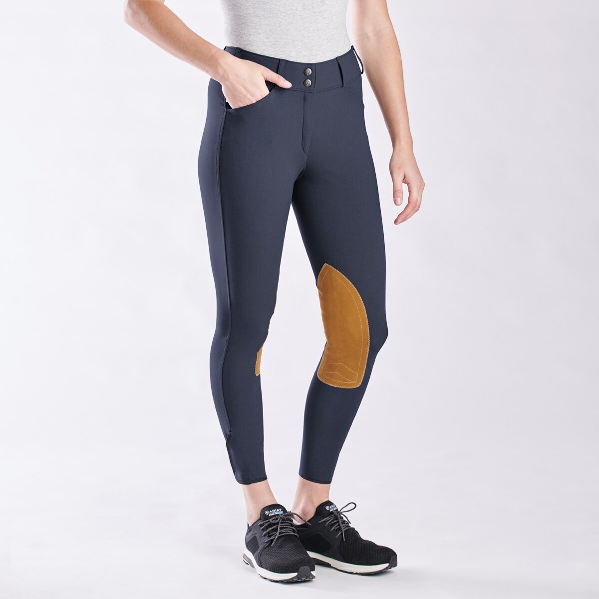 The Tailored Sportsman Vintage Tan Patch Mid Rise Breech