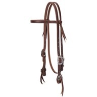 Weaver Working Tack Straight Browband Headstall with Floral Hardware