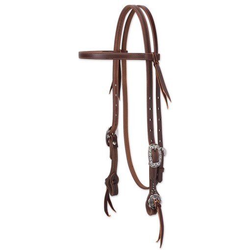 Weaver Working Tack Straight Browband Headstall wi