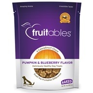 Fruitables Crunchy Baked Dog Treats - Pumpkin & Blueberry
