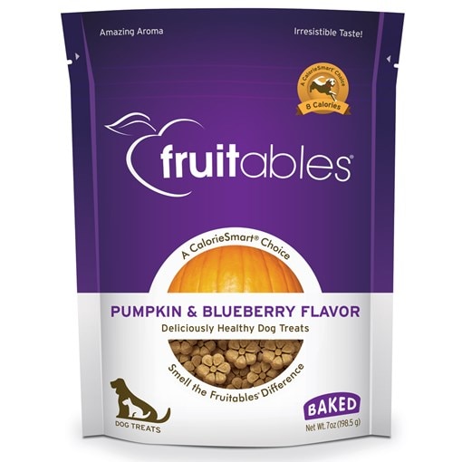 Fruitables Crunchy Baked Dog Treat - Pumpkin/Blueb