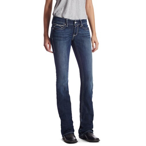 Ariat Women's R.E.A.L. Boot Cut Rosy Whipstitch Je