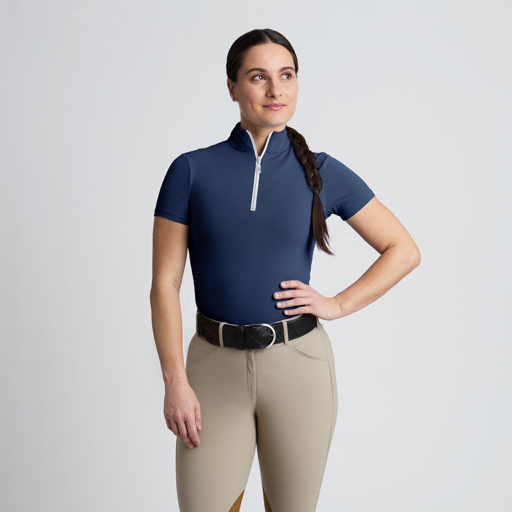 Vêtement équitation Sportif Chemise Zippée Sportsman ICEFIL - Manches