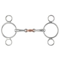 Shires Two Ring Copper Lozenge Gag