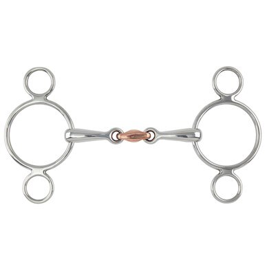 Shires Equikind Two Ring Gag With Peanut 5/" or 5.5/" 4.5/"