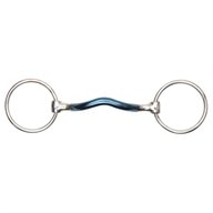 Shires Blue Alloy Loose Ring with Mullen Mouth