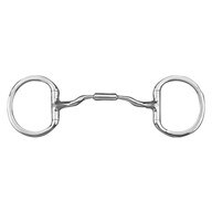 Myler Level 2 Eggbutt without Hooks with Stainless Steel Low Port Comfort Snaffle