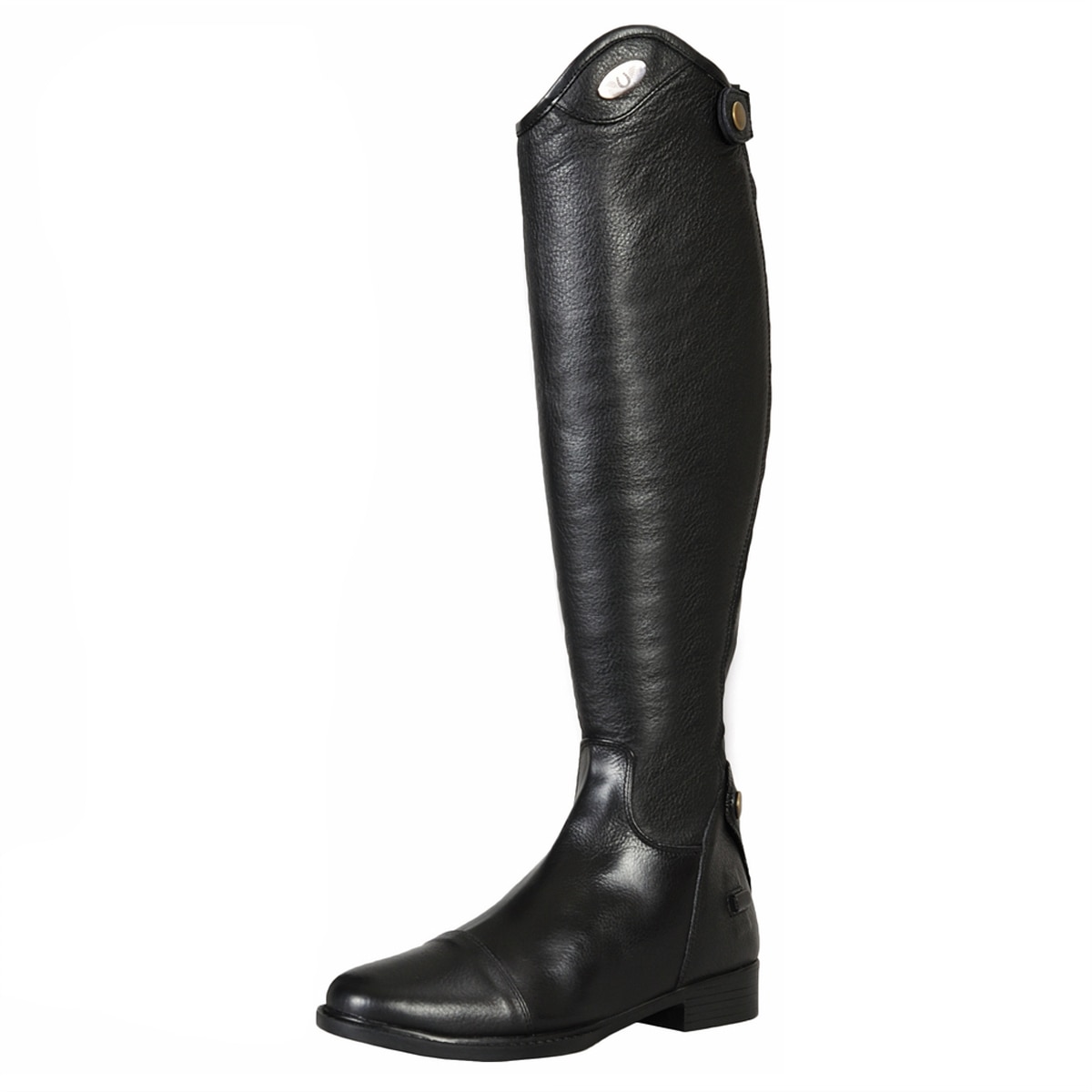 black leather dress boots womens