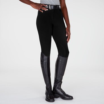 Piper Knit Mid-Rise Breeches by SmartPak - Knee Patch