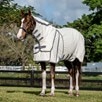 Rambo&reg; Optimo Supreme Summer Turnout Sheet Plus - Navy Check/Thunderstorm Grey & Silver