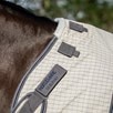 Rambo&reg; Optimo Supreme Summer Turnout Sheet Plus - Navy Check/Thunderstorm Grey & Silver