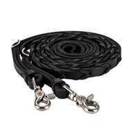 Limited Edition SmartPak Black 10' Laced Trail Reins