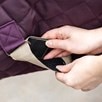 Amigo&reg; Plus Disc Front Stable Rug - Fig/Navy & Tan