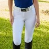 RJ Classics Harper Silicone Knee Patch Breech - White