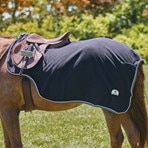 Smartpak Classic Fleece Quarter Sheet - 81 - Merlot w/ Grey Trim & White Piping - Smartpak