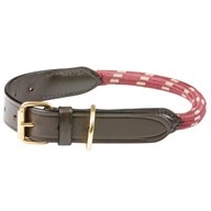 WeatherBeeta Rope Leather Dog Collar
