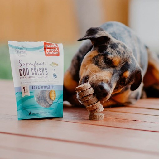 The Honest Kitchen Superfood Crisps Cod Fish Treats for Dogs