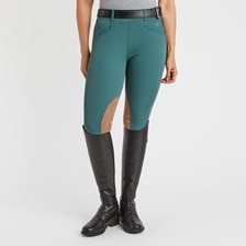 Hadley Mid-Rise Side Zip Breeches by SmartPak - Knee Patch - Clearance!