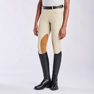 Hadley Show Mid-rise Side Zip Breeches by SmartPak - Knee Patch - Clearance!