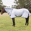 TuffRider Comfy Mesh Combo Neck Fly Sheet Made Exclusively for SmartPak - White w/ Navy Trim