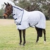 TuffRider Comfy Mesh Combo Neck Fly Sheet Made Exclusively for SmartPak - White w/ Navy Trim