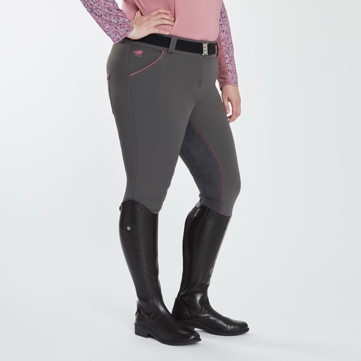 Piper Knit Everyday Mid-Rise Breeches by SmartPak - Full Seat