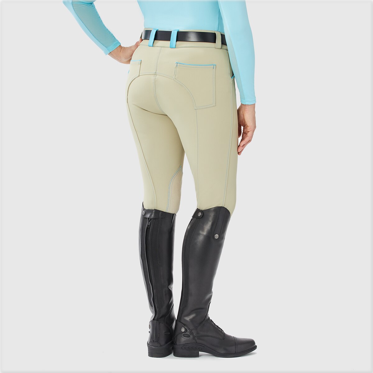 Piper Evolution High-Rise Breeches by SmartPak - Knee Patch