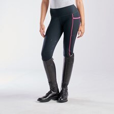 Piper Breast Cancer Awareness Flex Tights by SmartPak - Knee Patch