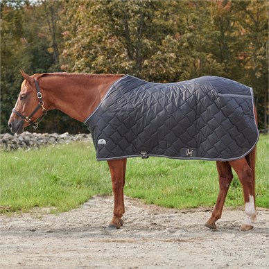 Couverture Rafraîchissante Réversible SmartPak Deluxe Pour Cheval - 87 Pouces, Marine/plaid