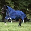 Rambo&reg; Optimo Turnout Sheet - Navy w/ Burgundy, Teal, & Navy Trim