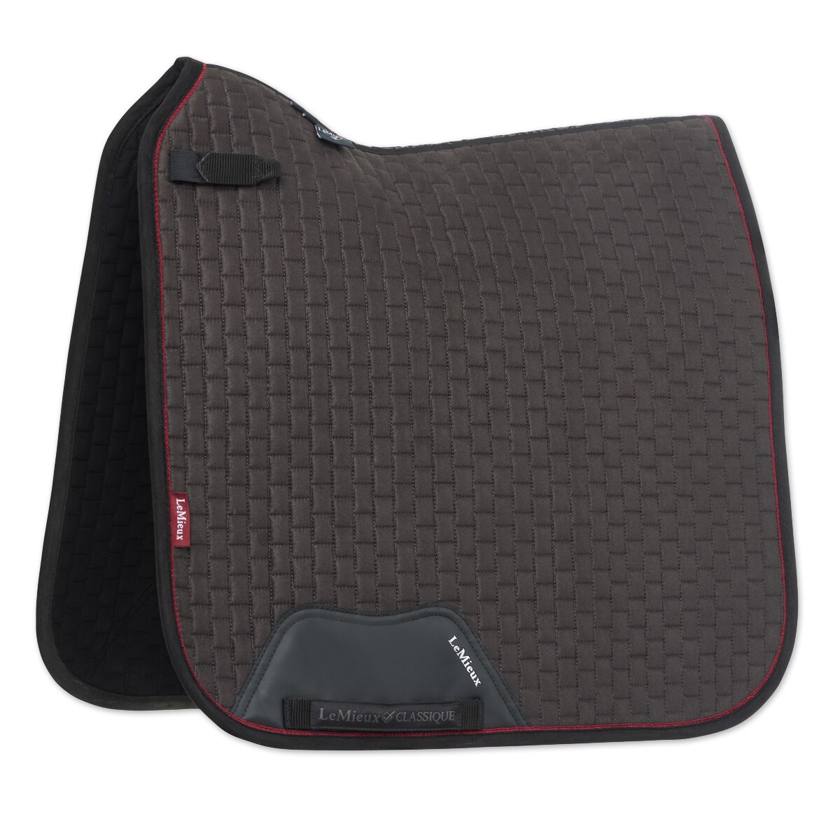 LeMieux Prosport Unisex Suede Square Dressage Saddle Pad, Benetton Blue