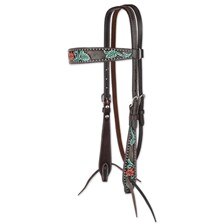Circle Y Cactus Flower Browband Headstall