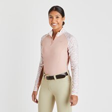 Piper SmartCore™ Block Print Long Sleeve ¼ Zip Sun Shirt - Clearance!