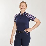 Piper SmartCore&trade; Block Print Short Sleeve ¼ Zip Sun Shirt