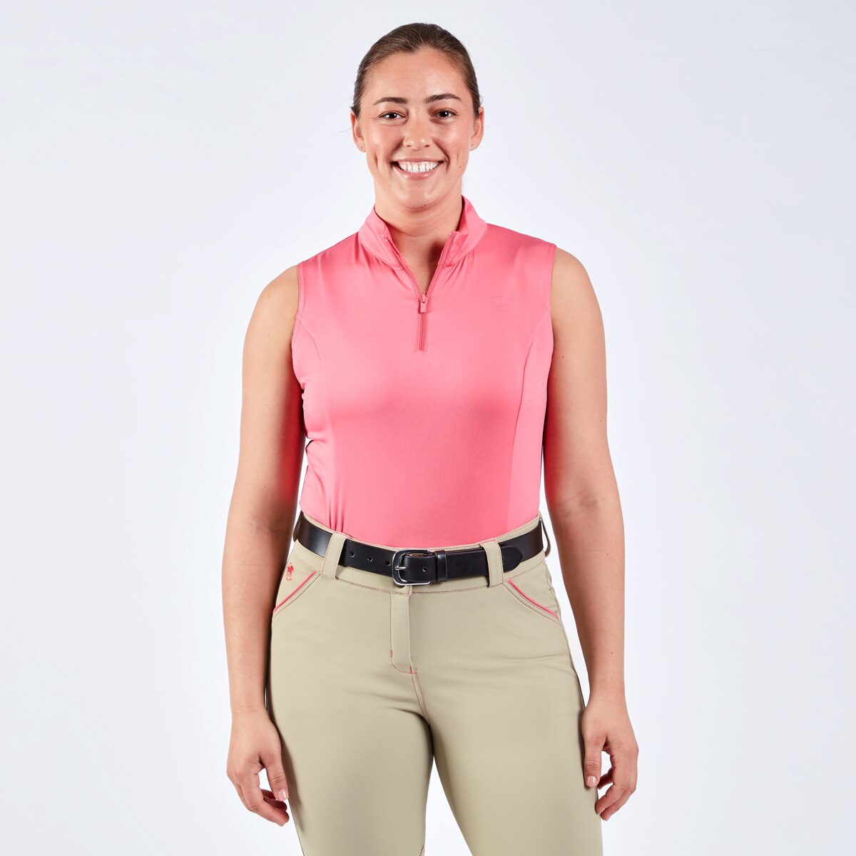 Chemise D'équitation SmartPak Piper SmartCore - Manches Longues 1/4 Zip - Bleu Clair XL - Neuf