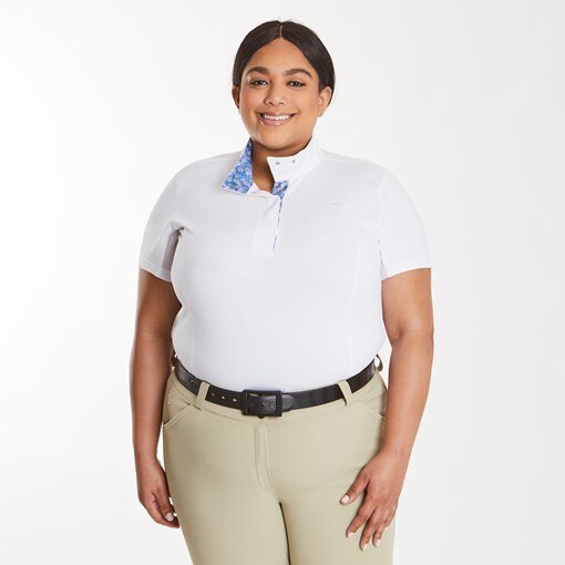 Piper Printed Mesh Short Sleeve Show Shirt 