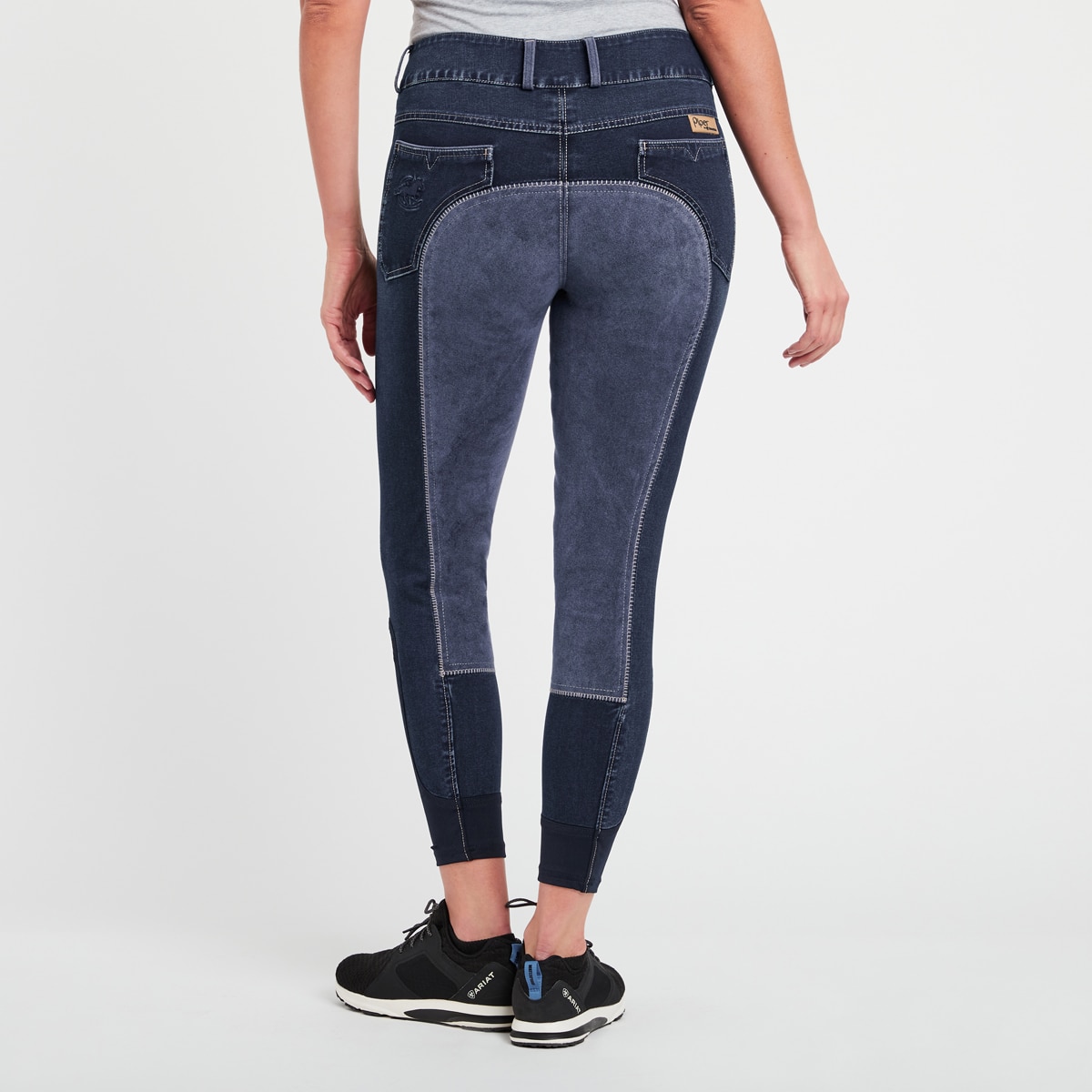 Piper Stretch Denim Breeches by SmartPak- Knee Patch